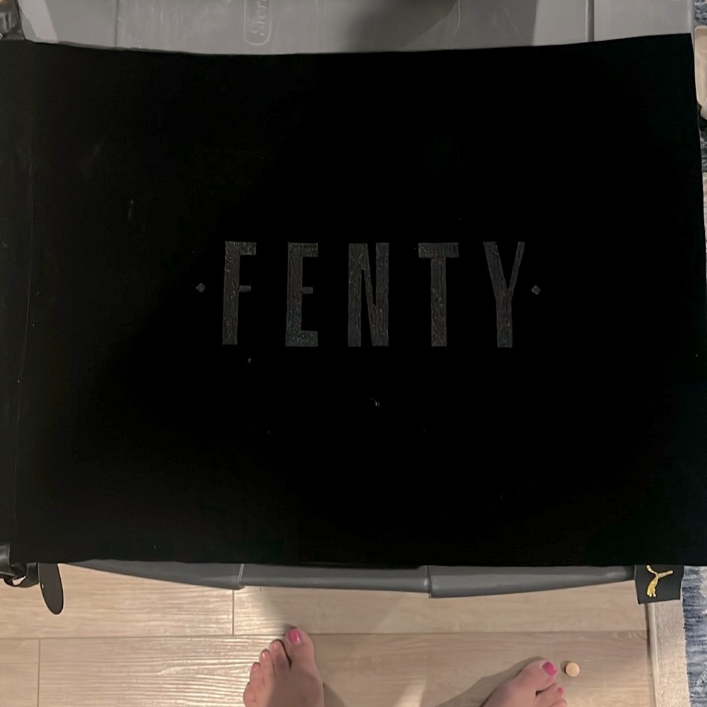 Fenty Puma Rhianna Black Velvet Dust Cover Bag